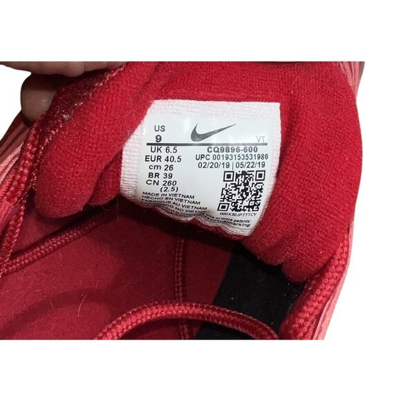 Nike Air Max 97University Red/WhiteCQ9896-600 VTZ UPC00193153531986 size 9 - Picture 2 of 9